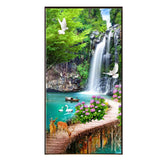 Diamond Painting Kits Bridge Bird,5D Diamond Art Kits Adults,DIY Full Drill Diamond Arts and Crafts for Kids,Diamond Crystal Art Pictures Painting by Numbers for Home Wall Decor 50x150cm/20x59inch プレステージ