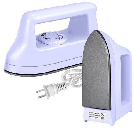 Mini Crafts Iron Handy Heat Press Machine Kit Portable with PVC Doormat for Heat Transfer, Charging Base Accessories for DIY T-Shirt Shoe Bag Vinyl Projects KPX