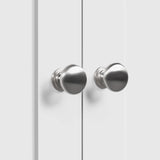 Topeakmart Bathroom Free-Standing Floor Cabinet, Practical Storage Cabinet with 4 Drawers and 2 Doors for Kitchen, Entrance Area, Living Room, Adjustable Shelves, Ample Space White Topeakmart