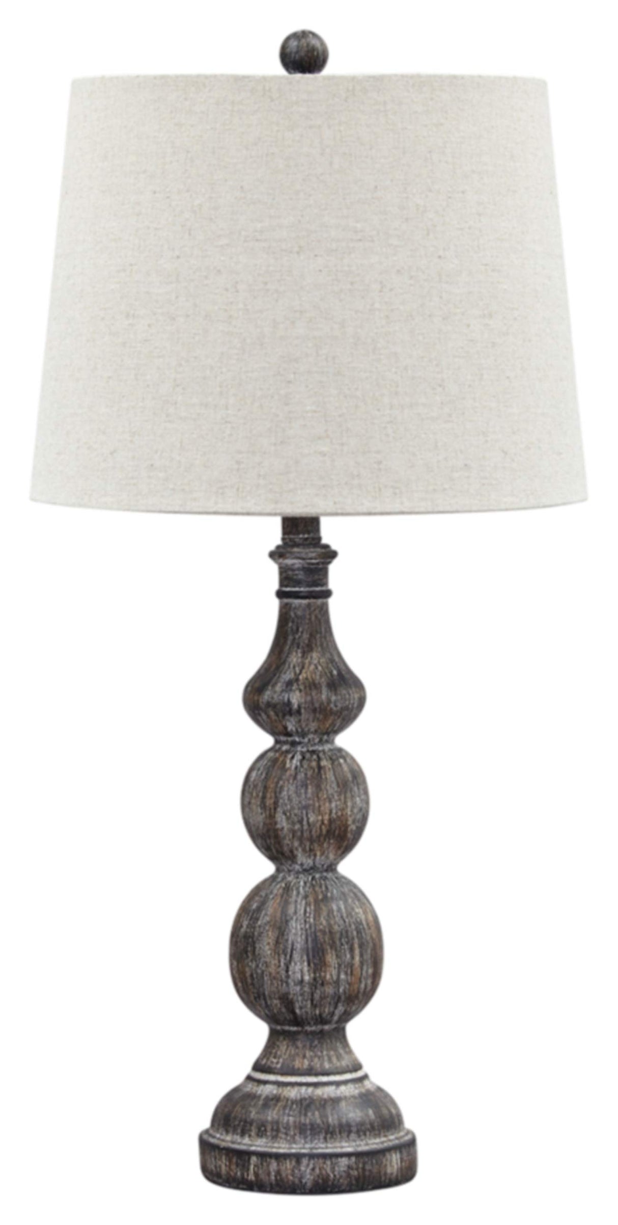 Signature Design by Ashley Mair Rustic Farmhouse Poly Table Lamp 2 Count, Gray Signature Design by Ashley