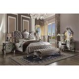 Acme Versailles Wood 5-Drawers Bedroom Chest in Antique Platinum and Gray ACME Furniture
