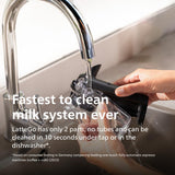 PHILIPS Series 3300 Fully Automatic Espresso Machine - 6 Hot & Iced Drinks, LatteGo Milk System, 40% Quieter SilentBrew, Ceramic Grinder, Aquaclean Filter, Glossy Black (EP3341/50) PHILIPS