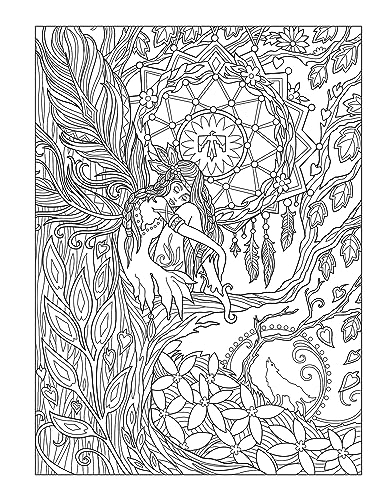 Creative Haven Magical Fairies Coloring Book (Adult Coloring Books: Fantasy) Dover Publications