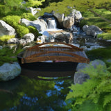 SamsGazebos Basho Garden Bridge 6 ft SamsGazebos
