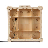 3D Wooden Puzzles for Adults 388pcs LED Light Taj Mahal Castle DIY Wooden Assembly Kit for Teens Kids Home Decor VanBasic