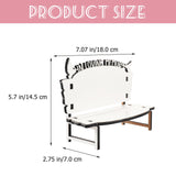 Tofficu White Embryo Chair Heat Transfer Memory Bench Diy Photo Frame Sublimation Blank Heat Press Blanks Table Decorations for Dining Table Heat Transfer Blank Wood Christmas Billet Tofficu