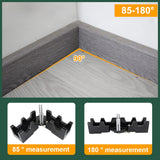 2-in-1 Mitre Measuring Angle Cutting Tool Measuring Sawing Mitre Kit For Pipeline Installation Home Improvement Carpentry Work Woodworking Craft SEAHUI