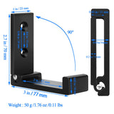 OHIYO Folding Wall Hook 2PCS Folding Coat Hooks for Hanging Heavy Duty Coat & Bag & Backpack & Hat & Headphone Foldable Coat Hooks Wall Mounted Saves Space (Black) OHIYO