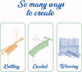 KNITSILK Recycled Sari Silk Yarn – 1 x 100g Multicolour Unique Bulky Yarn Ball, 80+ Yards | Eco-Friendly Handmade Fiber for Knitting, Crochet, Weaving, Crafts, and DIY Projects. Knitsilk