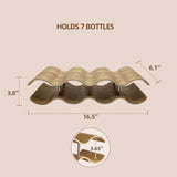 Bellglee Wine Racks Countertop, 2-Tier Wooden Wine Rack Inserts for Cabinet, Bottle Holder Stand, 7 Bottles Freestanding Wine Storage Cabinet Shelf Organizer for Home Décor, Bar and Pantry Bellglee