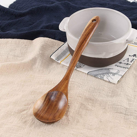 5 Pcs Best Wooden Spoons for Cooking Kitchen Utensils Set Non Stick Spoon Acacia Wood Utensil Cooking Spatula Turner Slotted Spoon Flat Wooden Spatula Set Mixing Cooking Spoons Kitchen Utensils Renawe