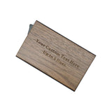 MOJIA Personalized Pop Up Wallet, Custom Engraved Wooden Metal Credit Card Holder for Men and Women, RFID Blocking Mini Bank Card Holder Case, Perfect Gifts (Walnut) MOJIA