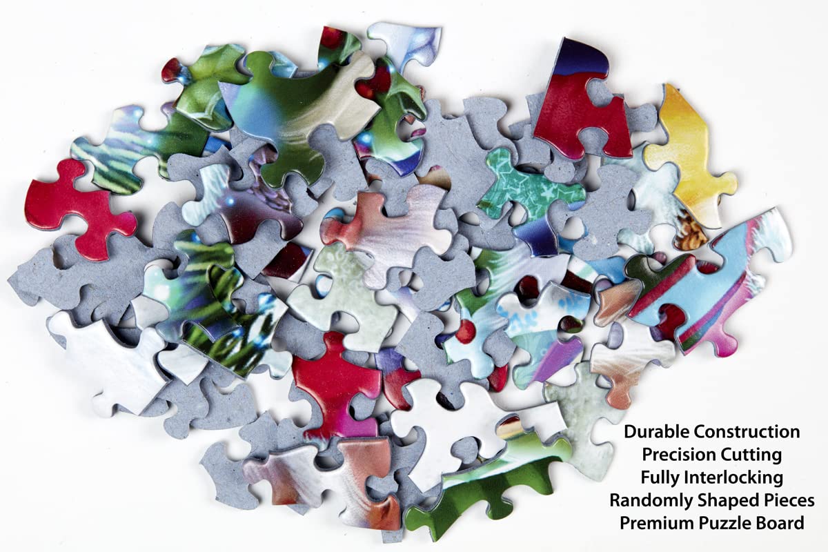 Vermont Christmas Company Quilting Festival Jigsaw Puzzle 1000 Piece - Colorful Puzzle for Adults - Randomly Shaped and Fully Interlocking Pieces Vermont Christmas Company