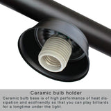 Wellmet 3 Light Pool Table Light, Vintage Retro Kitchen Island Pendant Light with Matte Black Shade, Modern Industrial Chandelier Wellmet