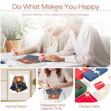 Sanjee Diamond Art Kits for Adults, Deer Diamond Painting Kits for Beginner, 5D DIY Round Full Drill Gem Art Crafts for Home Wall Decor Gift, 12x12inch Sanjee