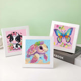 ZHUDENGXJL 6 Packs Diamond Art Painting Kits for Kids Animal, DIY Diamond Art Mosaic Kits for Kids Ages 6-12 Beginner Gem Art and Arts and Crafts Home Wall Decor 6x6 Inch ZHUDENGXJL