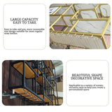 Metal Wine Rack Bar Shelves With LED Light Wall Mounted Kitchen Storage With Wine Glass Holder Liquor Shelf Large Floating Bar Liquor Bottle Whiskey Display Shelf for Kitchen Dining Room Bar Decoratio IRHIGBGX