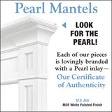 Pearl Mantels MDF Mantel, 48-Inch, White Pearl Mantels