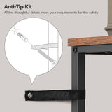 HOOBRO Over The Toilet Storage, 2-Tier Over Toilet Bathroom Organizer Shelf, with Toilet Paper Holder and Hooks, Sturdy, for Bathroom, Toilet, Rustic Brown and Black BF49TS01 HOOBRO