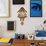 AUNMAS Antique Wooden Cuckoo Clock with Auto Swing Pendulum for Home Decor, Traditional Clock Antique Wooden Pendulum Quartz Wall Clock (CM001) AUNMAS