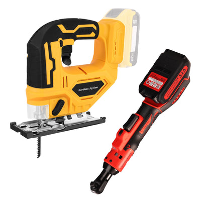 Jig Saw for Dewalt 18V/20V Max Battery and Cordless Electric Ratchet Wrench 3/8