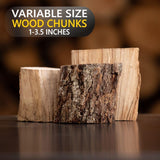 Old Potters Smoker Chunks, 12-14 lbs for Grilling, Smoking, and Wood Fire Cooking ~ 2 x 3 Inches, (Oak, 840 Cu in.) Old Potters