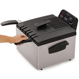 Presto 05466 Stainless Steel Dual Basket Pro Fry Immersion Element Deep Fryer Presto