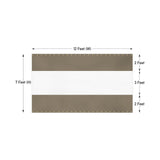 Covers & all Outdoor Clear Panel Curtain, 12 oz Vinyl Outdor Curtains for Patio, Waterproof & Weather Resistant Tarp with Brass Grommets for Pergola, Porch, Gazebos, Balcony (7' H x 12' W Feet, Beige) Covers & All