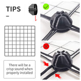 KOUSI 14"x14" Wire Cube Storage, Metal Grid Organizer, 30-Cube Modular Shelving Unit, Stackable Bookcase, Ideal for Living Room, Bedroom, Office, Garage KOUSI