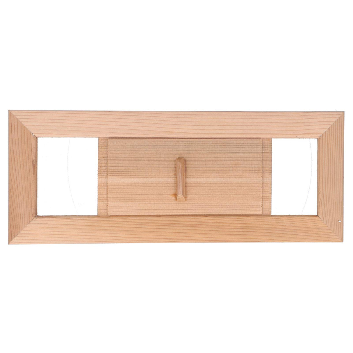 Fdit Sauna Air Vent, Wooden Rectangle Grille Ventilation Equipment Steam Room Accessory Sauna Accessories Fdit
