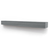 THLYNSAM Fireplace Mantel 48 inches Floating Shelf with Rustic Finish Wood Wall Shelf with Invisible Heavy Duty Bracket for Living Room Décor, 48L x 6H x 8D, Grey THLYNSAM