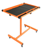 Aain Mechanic Rolling Tool Tray with Drawer Work Table, 34.25-46.85 in, Orange Aain