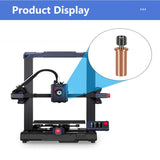 2PCS 3D Printer Extruder Copper Titanium Alloy Throat Tube for Kobra 2/Kobra 2 Neo/Kobra 2 Pro/Kobra 2 Plus/Kobra 2 Max, High Temperature and Wear Resistance HeatBreak 3D Printer Replacement Part CNZTHDY