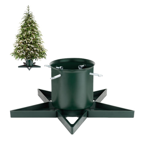 Christmas Tree Stand for 6ft Real Tree Green Christmas Tree Holder for Holiday Home Party Christmas Tree Decorations Fits Up to 4.7" Live Xmas Tree Trunks Tree Nest