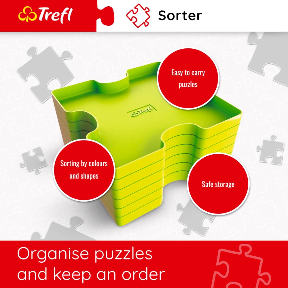 Trefl Puzzle sorter, Sorting Trays aid Allows Safe Storage and Transport of Puzzle containers Trefl