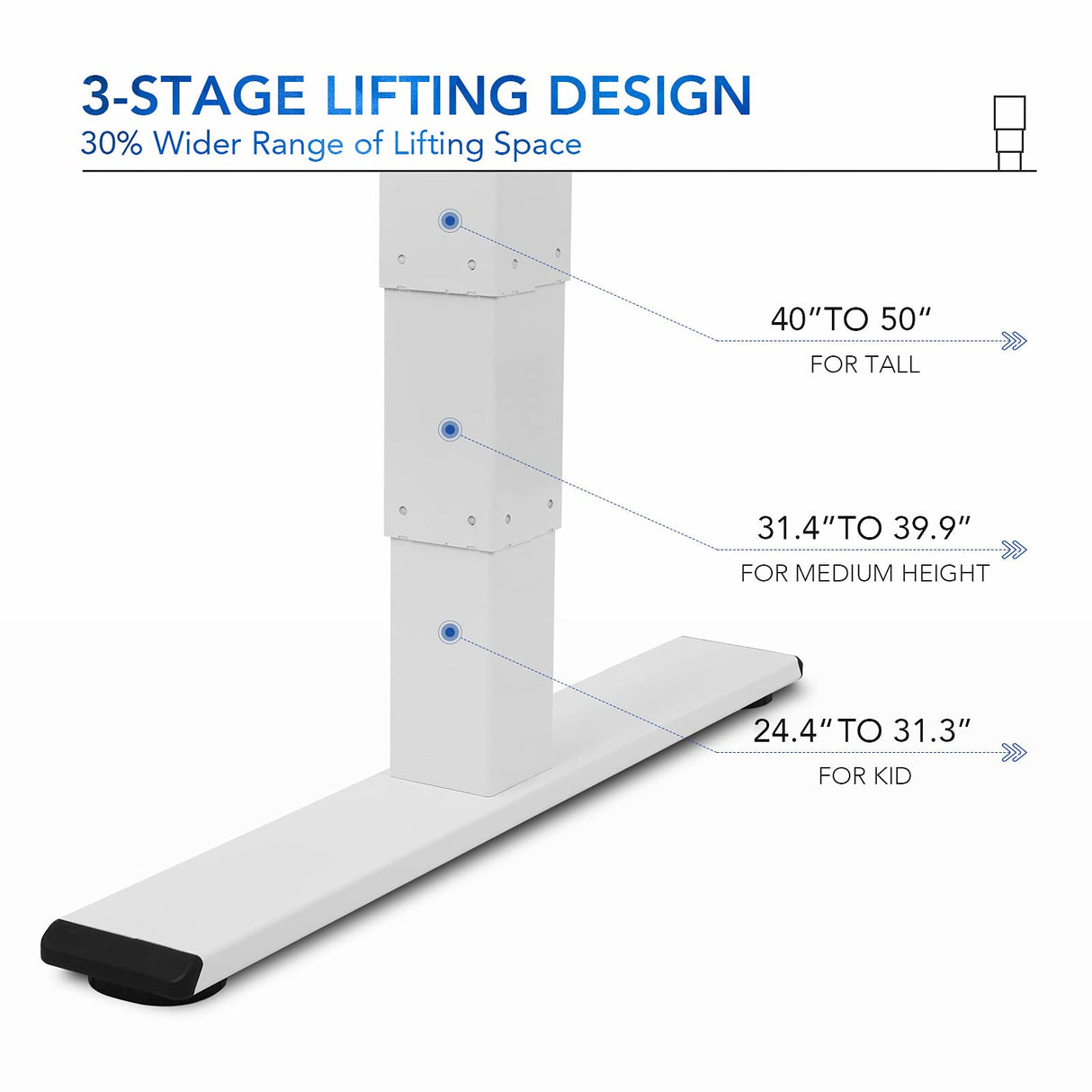 FLEXISPOT Pro Bamboo 3 Stages Dual Motor Electric Standing Desk 72x30 Inch Bamboo Whole-Piece Board Height Adjustable Desk Electric Stand Up Desk Sit FLEXISPOT