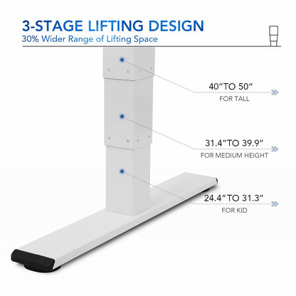 FLEXISPOT Pro Bamboo 3 Stages Dual Motor Electric Standing Desk 72x30 Inch Bamboo Whole-Piece Board Height Adjustable Desk Electric Stand Up Desk Sit - WoodArtSupply