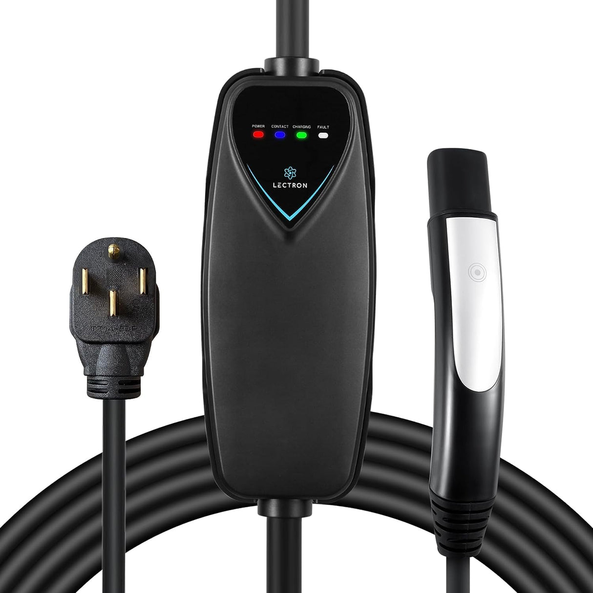 Lectron Level 2 Tesla Charger - 240V, 40 Amp, NEMA 14-50 Plug, 16 ft Extension Cord - Portable Electric Car Charger for Tesla - Compatible with All Tesla Models 3/Y/S/X Lectron
