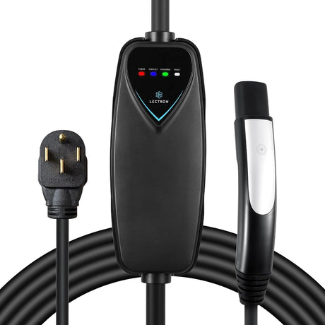 Lectron Level 2 Tesla Charger - 240V, 40 Amp, NEMA 14-50 Plug, 16 ft Extension Cord - Portable Electric Car Charger for Tesla - Compatible with All Tesla Models 3/Y/S/X Lectron