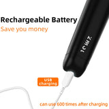 ZMOL Electric Eraser for Artists, Rechargeable Electric Eraser Kit, 140 Refills, Automatic Portable Eraser for Precise Drawing, Rechargeable Operated Pencil Eraser for Sketch Pencil, Crafts (Black) Zmol