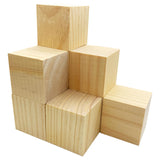 MUXGOA Wood Blocks for Crafts,2 Inch Unfinished Wooden Cubes Natural Wood Blocks for Crafts Making & DIY Projects & Decor(Pack of 9) MUXGOA