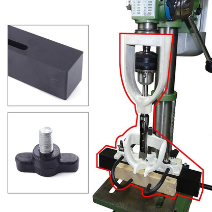 Mortising Machine, Woodworking Bench Mortiser Square Hole Chisel Drilling Machine Location Tool for Mortiser Circles/Square Hole Chisel Drilling - WoodArtSupply