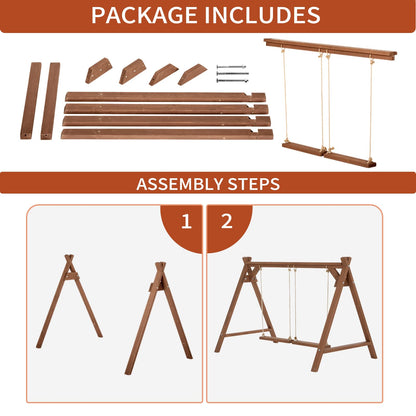 PETSFIT Chicken Roosting Bars for Hens with 2 Chicken Swings, Chicken Perch for Pet's Healthy & Play, Chicken Coop Accessories for 6-8 Chickens, Easy to Assemble&Clean - WoodArtSupply