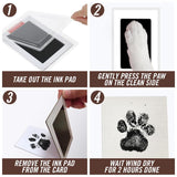 Pet Memorial Shadow Box for Dog Cat with Pet Paw Print Impression Kit, Dog Wood Picture Frame Memorial Gifts for Loss of Dog Pets Sympathy Gift PIPIONE