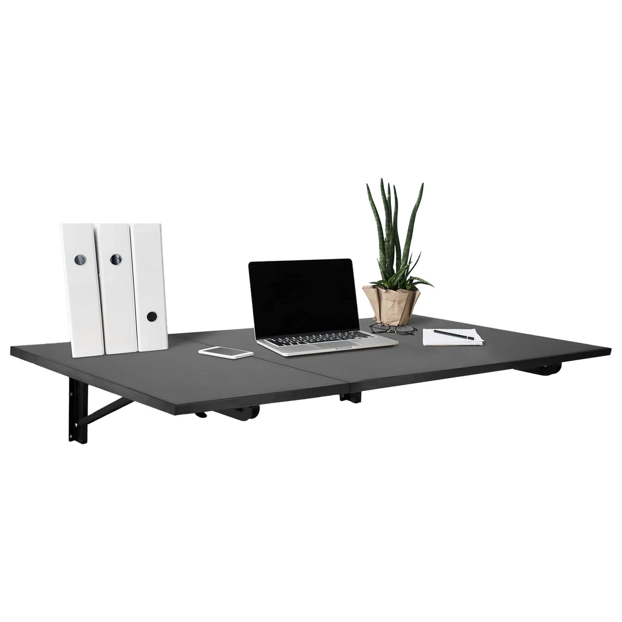Mount-It! Heavy Duty Wall Mounted Drop Leaf Table, Folding Wall Mounted Desk, Drop Down Table 45x15x7, Floating Desk, Folding Laundry Table for Small Spaces, Home Office, Garage, Basement Kitchen Mount-It!