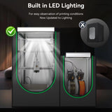 3D Printer Enclosure and Storage Box,Thermo-Hygrometer, LED Light, Fireproof Dustproof Tent Constant Temperature Protective Cover for Bambu Lab A1Series,Ender3 Series, Ender3 Neo 820 * 600 * 720mm Skouphy