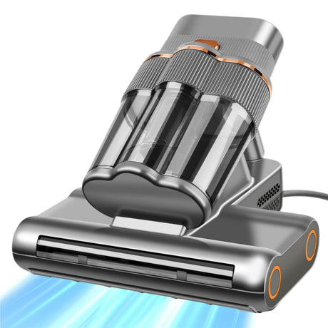 DAVANPAL Powerful Mattress Vacuum Cleaner,Handheld Bed Vacuum with UV-C Light, 16Kpa Strong Suction, 30000 RPM Dual Drum Brushes, 140°F Hot Air & Ultrasonic Tech, 500W Corded for Quick Dust Removal DAVANPAL