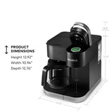 Keurig K-Duo Single Serve K-Cup Pod & Carafe Coffee Maker, with Multiple Brew Sizes, 60oz Removable Reservoir, Programmable Auto Brew Carafe, (Gen 1), Black Keurig