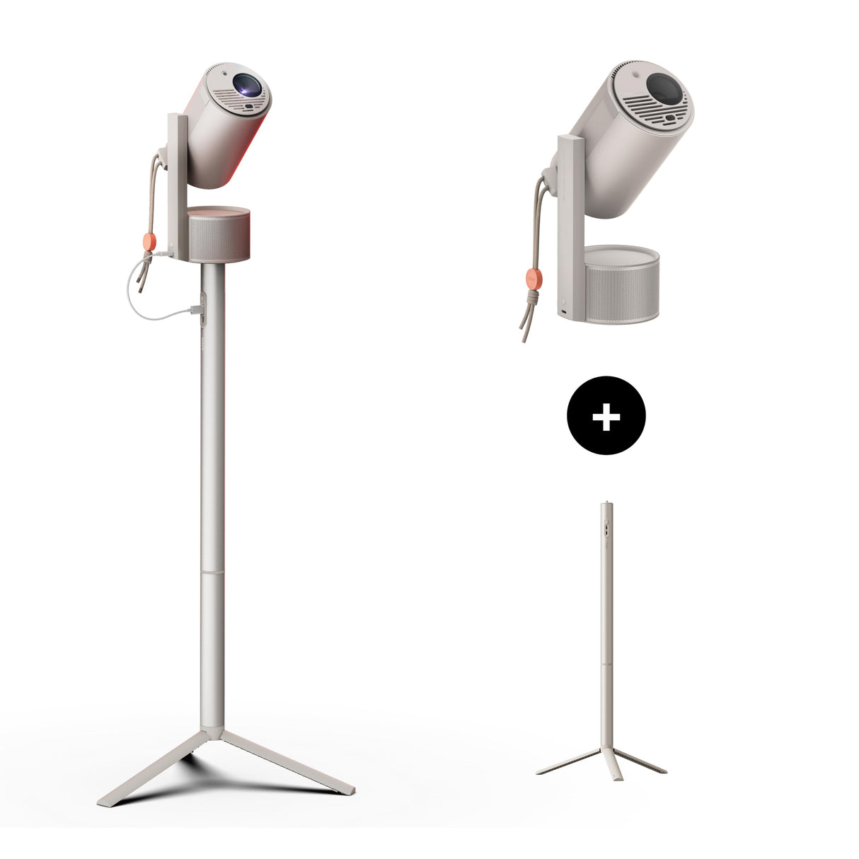 XGIMI MoGo 3 Pro 2024 NEW Outdoor Projector with PowerBase Stand, 2.5hrs Battery, Google TV with Licensed Netflix, Build-in Adjustable Stand, 450 ISO Lumens, ISA 2.0, 2 x 5W Harman Kardon XGIMI