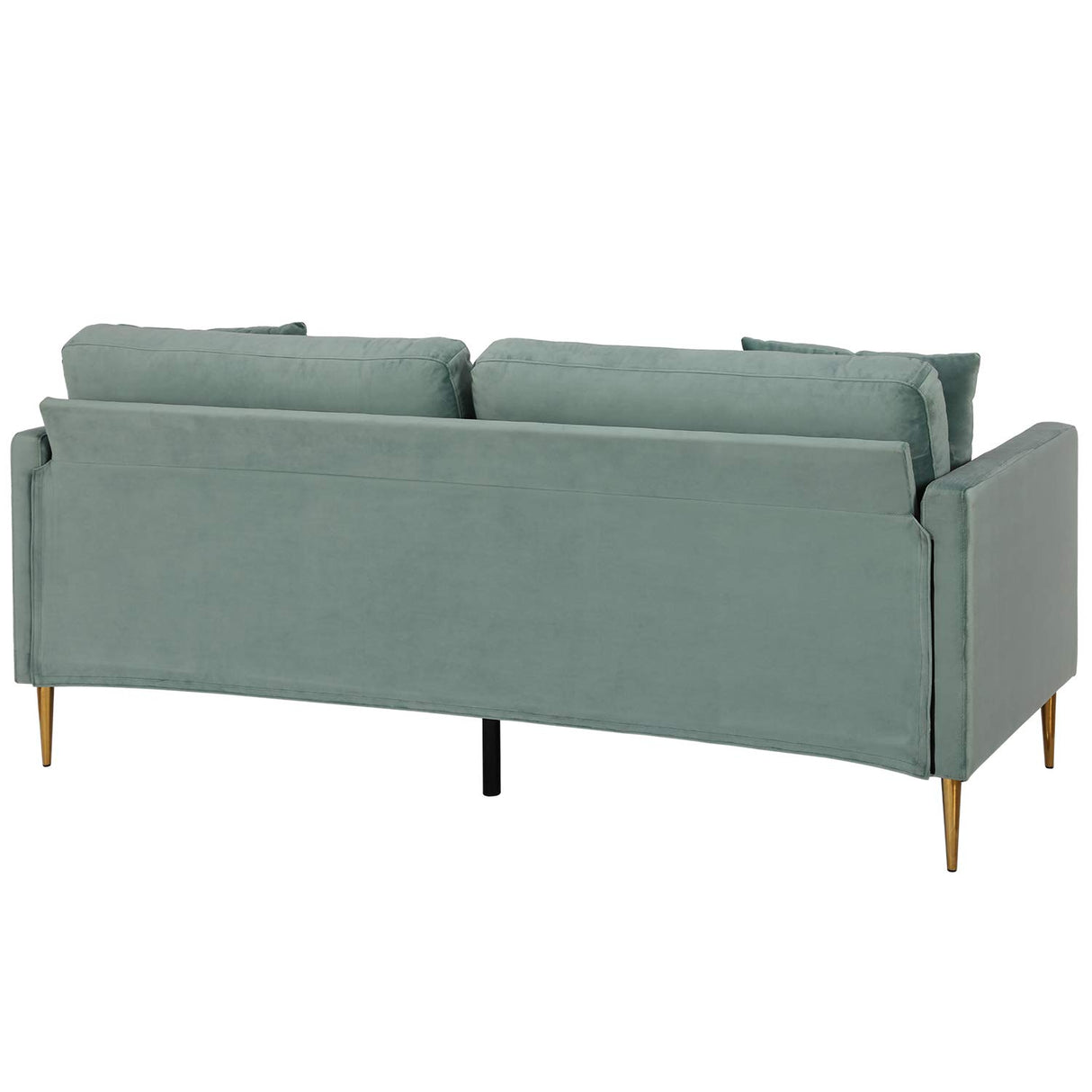 CosmoLiving by Cosmopolitan Highland Sofa Couch with Pillows, Green CosmoLiving by Cosmopolitan
